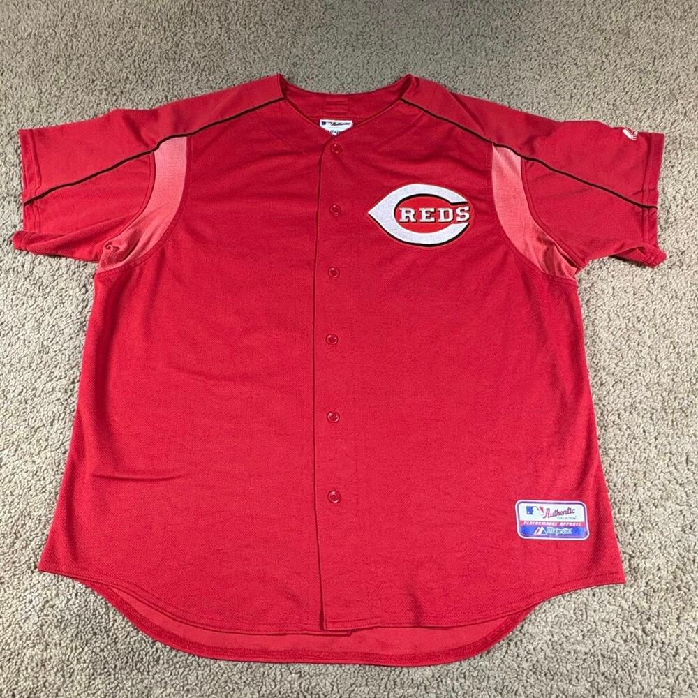 VTG‎ Cincinnati Reds Spring #20 Majestic MLB Jersey Men’s 2XL Baseball Shirt